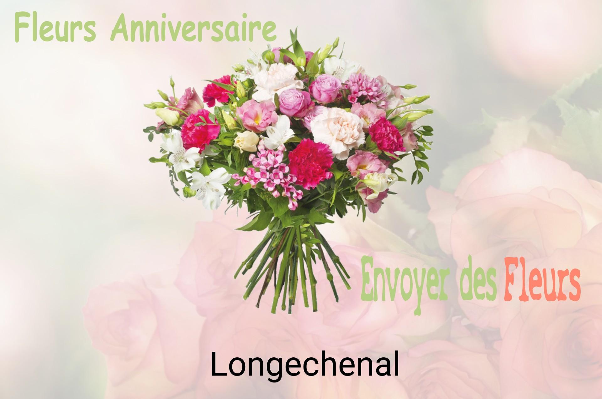 Bouquet de fleurs d’anniversaire livré à Longechenal